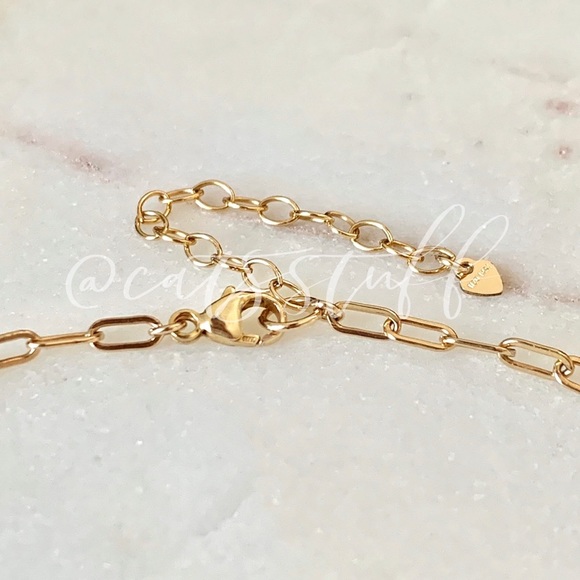 14k Gold Filled Saint Christopher Choker Necklace - Picture 7 of 16